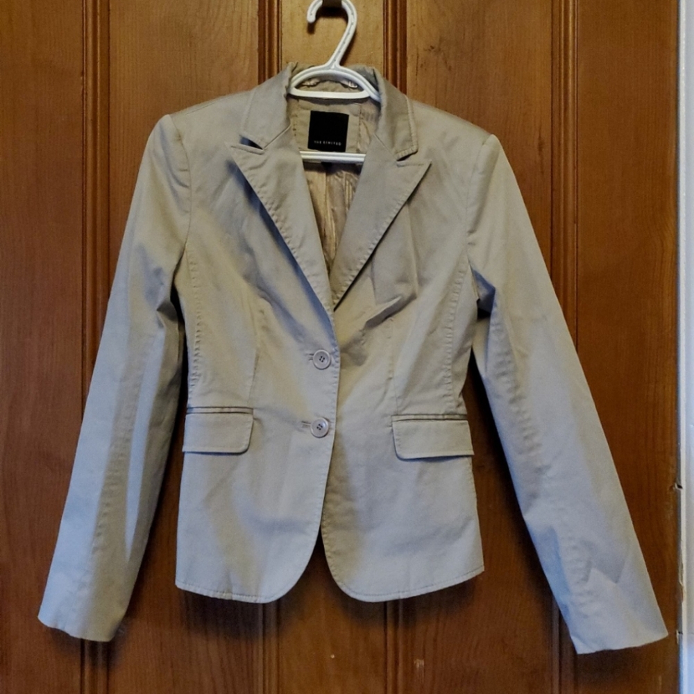 The Limited khaki Blazer Jacket size 6